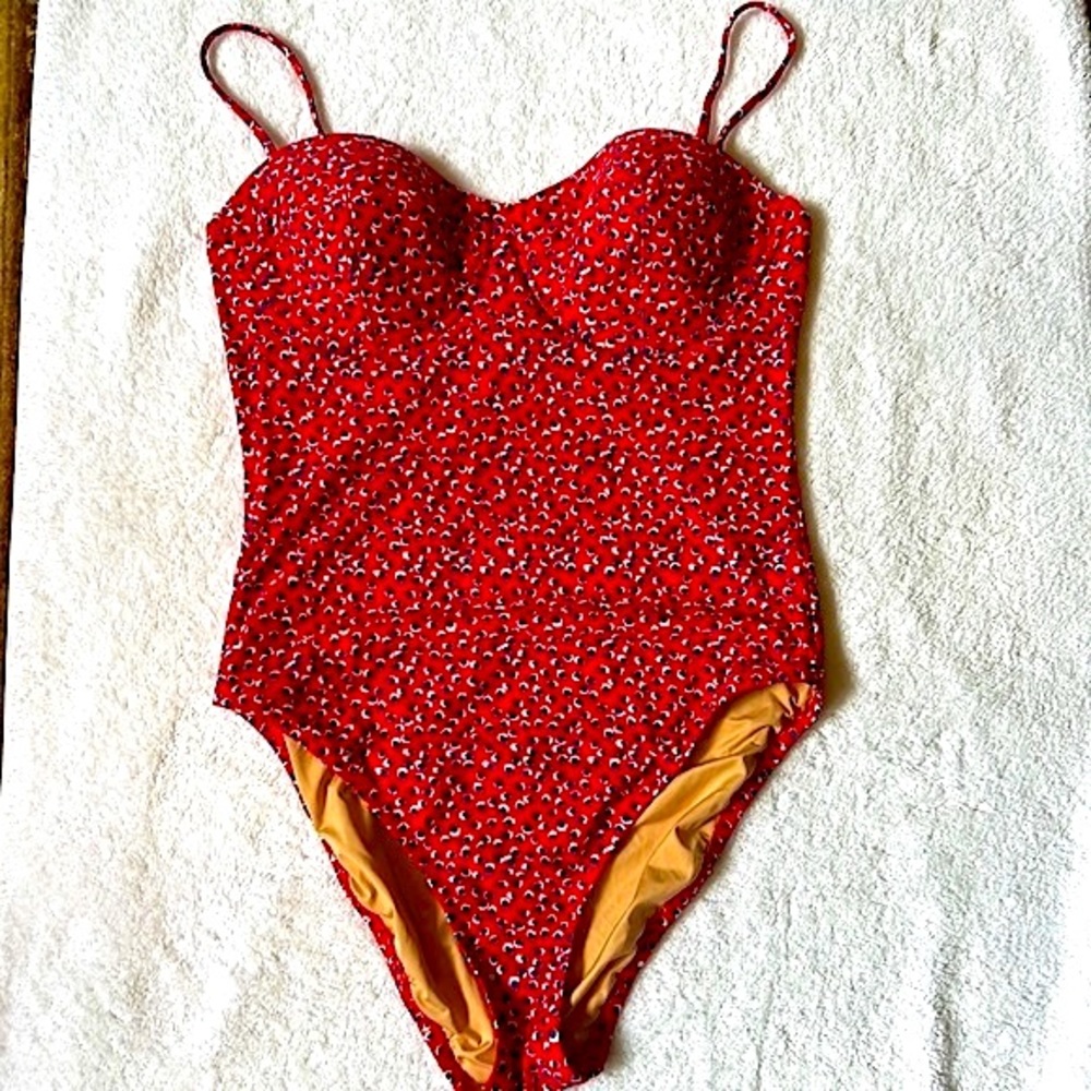 J Crew Sweetheart Neckline One Piece Swimsuit